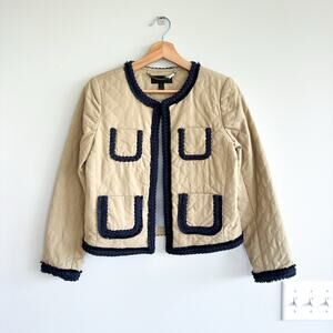 J. Crew Quilted Safari Jacket Khaki 2